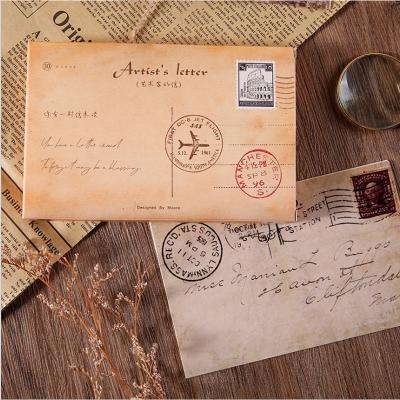 China China 30pcs Per Pack Vintage Style Artist Letter Series Travel Airplane Card Note Postcard 150x100mm for sale