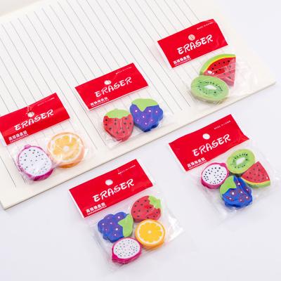 China Novelty Assembly 3D/Eco-friendly/Cute/Novelty/Manual/Mini Fruit Eraser Children Learning Stationery Papelaria Gift for Kids School Office Supplies for sale