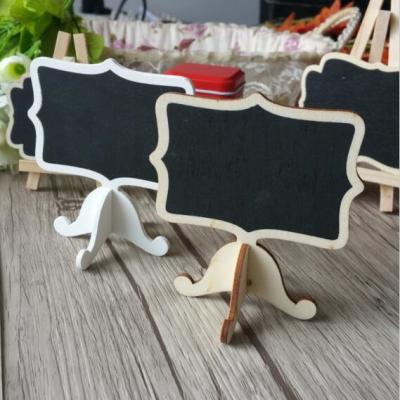 China Eco-friendly Cute Lace Mini Wood Chalkboard Wooden Blackboard For Cake Shop Price Decoration Brand for sale