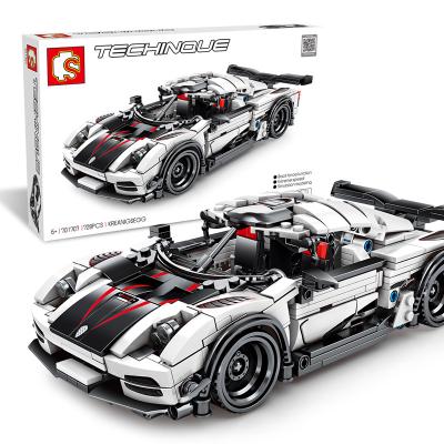 China DIY TOY SEMBO Blocks Legos Model Technic Vehicle Building Bricks Super Racing Car Kids Toys Children 701707 for sale