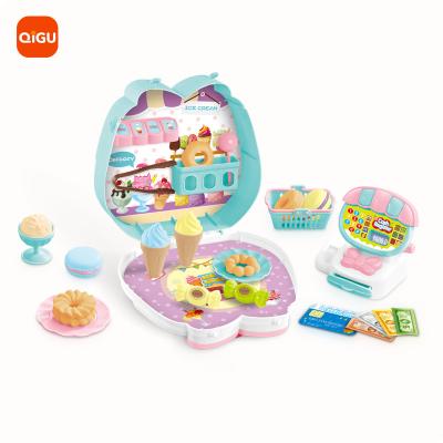 China 2022 Wholesale Plastic Kitchen Toys Pretend Play Supermarket Toy Set For Kids Children Kitchen Set Educational Toy for sale