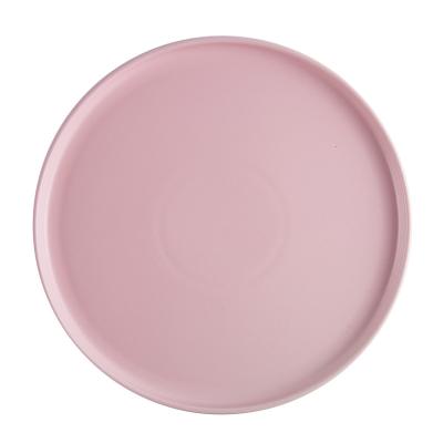 China Sustainable China Supplier Bulk Pink Porcelain Dinnerware Dinner Dishes For Restaurant for sale