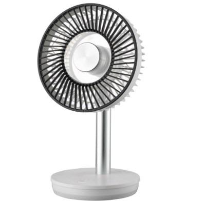 China Portable Fan DC 12v USB Folding Stand Fan Tabletop Fan Rechargeable Portable Swing Up Down Left Right Pedestal for sale