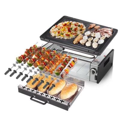 China 1500W Household Electric Grill Heating Element for Family Party BBQ Cooking Portable BBQ Electric Oven for sale