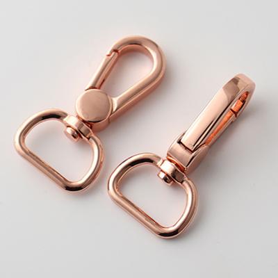 China General Industry Handbag Hardware Accessories Snap Flat Snap Hook Swivel Hook Silver Gold Gunmetal Brass Zinc Alloy Metal Plating And Coat for sale