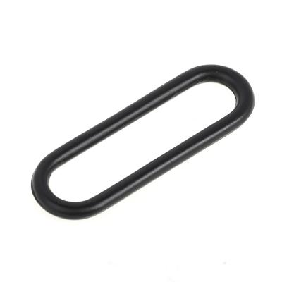 China Wholesale Zinc Alloy Cheap Price Oval Shoe Buckle Shape Zinc Alloy Black Shoe Metal Ring 40*13mm for sale