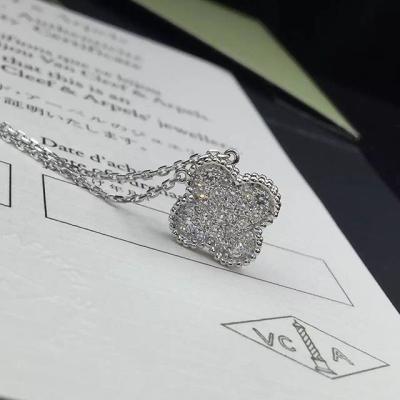 Chine Or 18K avec les diamants naturels, expédition libre, factoryprice, vente en gros blanc pandent magique de Van Cleef Arpels Alhambra, chaude à vendre