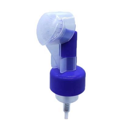 China Non Spill 43mm Facial Cleansing Foaming Brush With Silicone Brush For Foam Bottles for sale