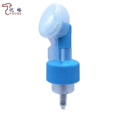 China Non Spill 43mm Foaming Dispenser Pump With Silicone Brush For Cosmetic Packaging for sale