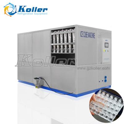 China Chinese hotels factory 3 tons cube ice machines with compressor for ice plant Koller CV3000 for sale