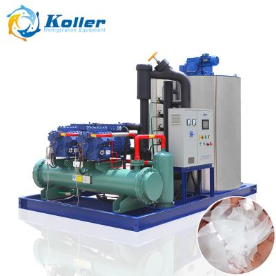 China Building Material Stores KOLLER 20tons Flake Ice Machine For Fishing Seawater Fresh Ice Maker KP200 for sale