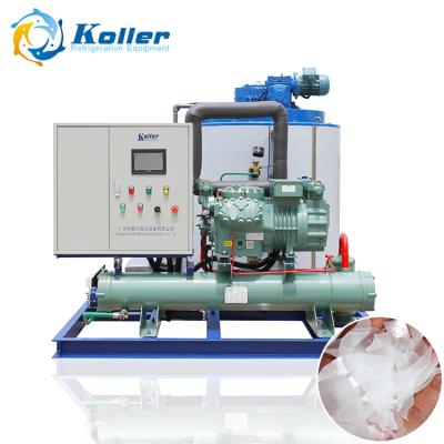 China food & Beverage Factory Koller 10t Water Chiller Ice Machines Ice Flake Machine KP100 for Fish Seafood Cooling and Preservation for sale