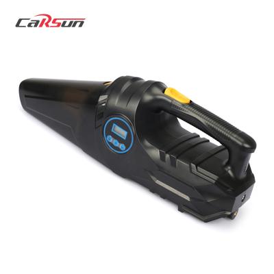 China Business CARSUN 4 in 1 Portable Car Vacuum Cleaner with Digital Air Compressor PumpHigh Power 6000pa Vacuum Tire Inflator Handheld for sale