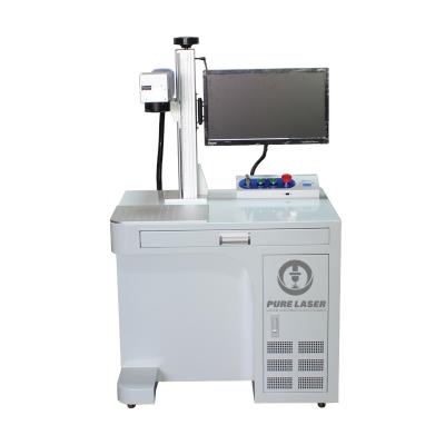 China Laser Marking Desktop Shangdong Purelaser 50W Metal Fiber Laser Marking Machine for sale