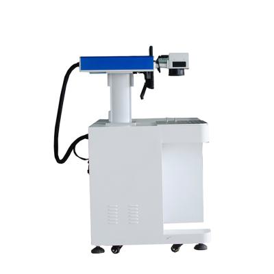 China Laser Marking Air Cooling Professional Desktop Fiber Laser Maker Marking Engraving Machine For Metal for sale