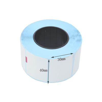 China Wholesales 30*40 40*60 30*50 thermal sticker label paper roll for 40*30/50*30/60*40 scale for sale