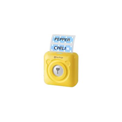 China Mini Peri Giftbox Mini Wireless 58mm Page A6 Yellow Thermal Label Photo Printer for sale