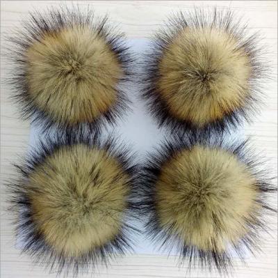 China Factory Direct Eco-friendly Faux Fur Ball Faux Fur Pompoms For Keychain Beanie Hat Bag for sale