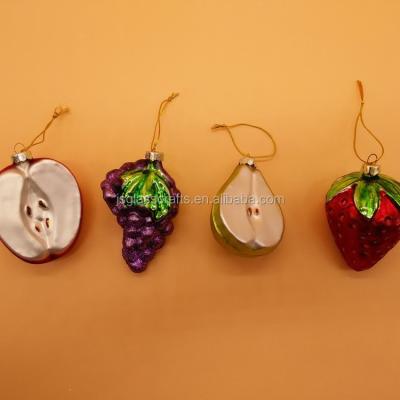 China China ornament apple glass ornament 80*68*40 mm for sale