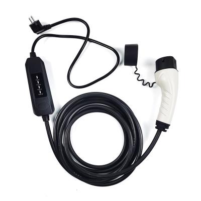 China New Designed Type - 2 Portable Electric Car EV Charger Plug EVSE ACPQ-SE-M2DL-13-5/10/15 for sale