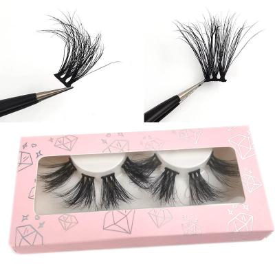 China 25mm Mink Eyelash Loop Mink Lashes Thick Handmade Russian Fluffy Cruelty Free Lashes for sale