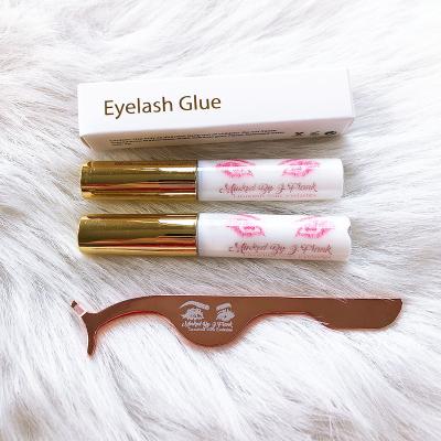 China For Strip False Eyelashes Eyelash Glue Logo Added Latex Free Wick Glue Waterproof Mink Eyelash Adhesive Clear Glue for sale