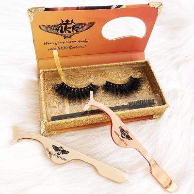 China Super soft 3d faux mink lashes custom lashes packing box faux mink strip eyelashes high quality for sale