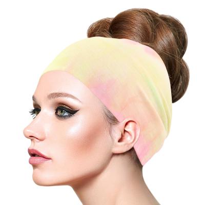 China Outdoor Cotton Sweat-absorbent Headband Tie Off Luxury Headband Yoga Sports Headband For Women for sale