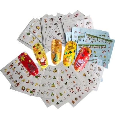 China Wholesale Price New Plastic Christmas Style Custom Finger Art Stickers Girl Like Nail Sticker for sale