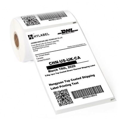 China Other Adhesive Custom Thermal Transfer Shipping Labels Thermal Labels 4x6 Shipping Label Paper for sale