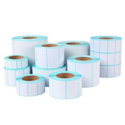 China Barcode factory custom blank thermal sticker roll die cut paper wholesale for sale