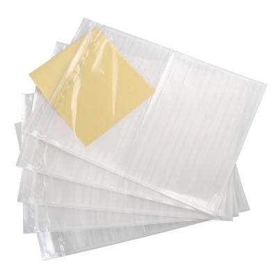 China Transport Logistics Factory Packing List Plastic Clear Self Adhesive Transparent Poly Mailing Bag for sale