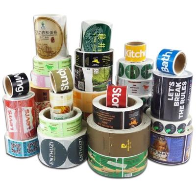 China Waterproof Professional Custom Waterproof Sticker Label Food Packaging Food Product Adhesive Labels for sale