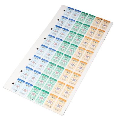 China Waterproof Custom Scan Security Label Sticker Self Adhesive QR Code Roll Label for sale