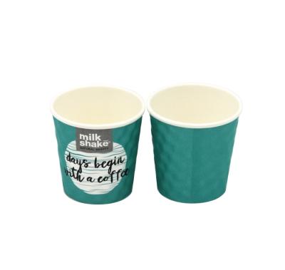 China Double Wall Disposable Insulated Custom Printed Disposable Paper Cups For Hot Coffee for sale