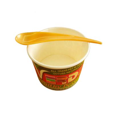 China New style disposable spoon for ice cream and yogurt paper cups for sale