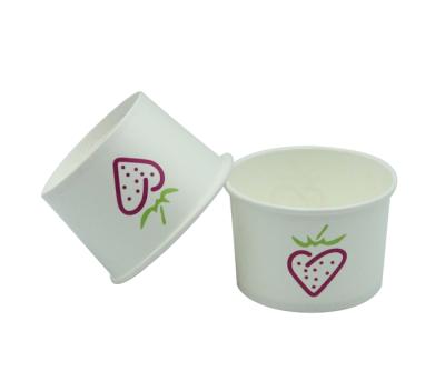 China Disposable Ice Cream Disposable Paper Cups With Your Own Logo for sale