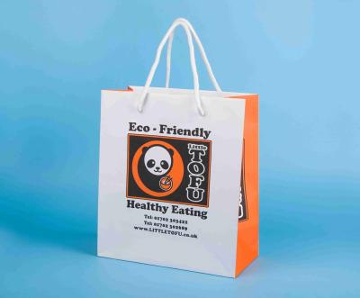 China Handmade Eco-Friendly Restaurant Catering Lunch To Go Brown Paper Takeaway Food Packaging Bag For Food Packaging for sale