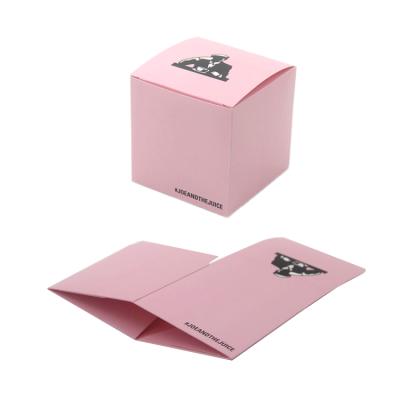 China Wholesale Recyclable Foldable Cardboard Pink Color Biscuit Pie Paper Gift Food Box Packaging With Logo Printing Custom Supplier Factory for sale