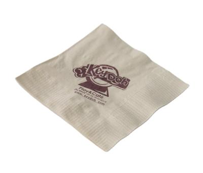 China Brown Paper Dinner Napkin Customized Printed for sale