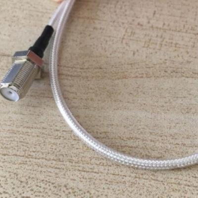 China Telecommunication Straight F Male To Dual Straight F Female RG179 Shielding Coaxial Pigtail Antenna RF Cable Assembly for sale