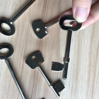 China Protect Atm Zinc Alloy Master Mute Key Security Square Key Single Key for sale