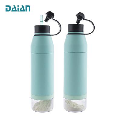 China New Arrival Sustainable Powder Coated Bottle 500ml Vacuum Insulated Sport Drinking Water Bottle for sale