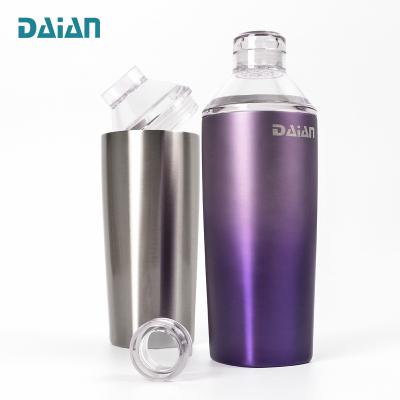 China Double wall. Works as Daian New Design 18/8 Stainless Steel Cocktail Shaker Tumbler with 2 in 1 use for sale