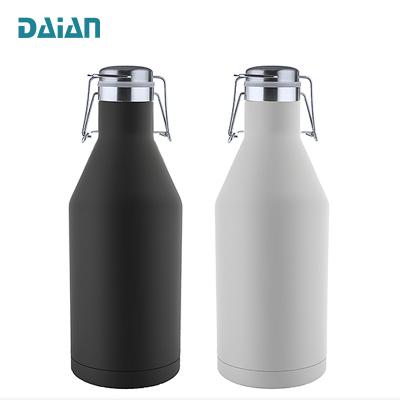 China 64OZ Logo Water Bottle Double Wall Stainless Steel Custom Vacuum Thermal Beer Shaker Wholesale for sale