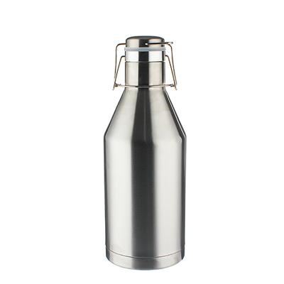 China Sustainable Custom Logo 64oz Vacuum Insulated Exterior Wall Water Bottle Double Stainless Steel Beer Shaker for sale