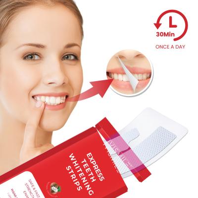 China Home Travel IVISMILE Logo New Design Eco Friendly Hotel Custom Teeth Whitening Strips for sale