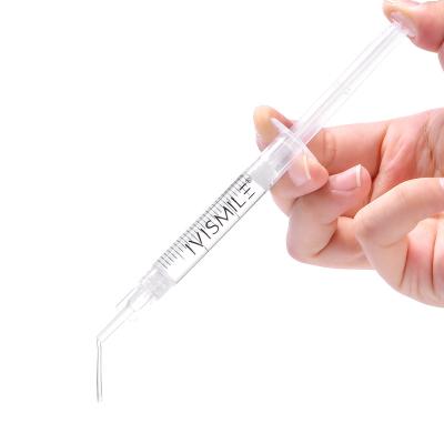 China Home Dental Vegan 3ml Syringe Potassium Nitrate Formula 16% HP Teeth Whitening Gels for sale