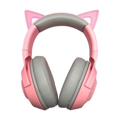 China Razer Kraken BT Kitty Edition Headset Noise RGB BT Perfect Wireless Gaming Headset bulit-in Microphone Laptop for sale