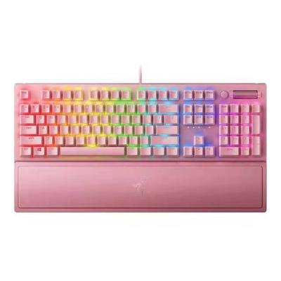 China Plug and Play Mechanical Green Pink Quartz Keyboard Gaming Razer BlackWidow V3 Mechanical Switches for sale